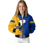 st louis blues snoopy attitude blue bomber jacket best selling