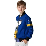 st louis blues snoopy attitude blue bomber jacket best selling