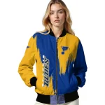 st louis blues urban mark blue bomber jacket best selling
