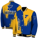 st louis blues urban mark blue varsity jacket best selling