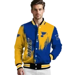 st louis blues urban mark blue varsity jacket best selling