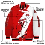 tampa bay buccaneers ripped bolt red white varsity jacket best selling