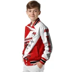 tampa bay buccaneers ripped bolt red white varsity jacket best selling