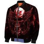 tampa bay buccaneers skull bite red black bomber jacket best selling