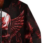 tampa bay buccaneers skull bite red black bomber jacket best selling