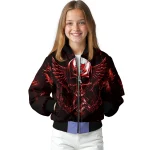 tampa bay buccaneers skull bite red black bomber jacket best selling