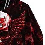 tampa bay buccaneers skull bite red black varsity jacket best selling