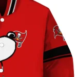 tampa bay buccaneers snoopy attitude red varsity jacket best selling