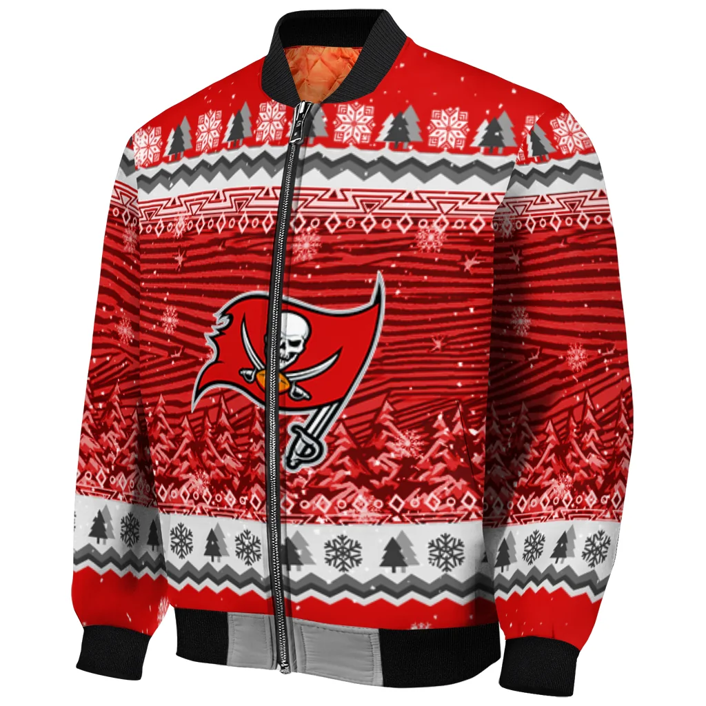 tampa bay buccaneers snowy pines red bomber jacket fashion forward tampa bay buccaneers snowy pines red bomber jacket fashion forward