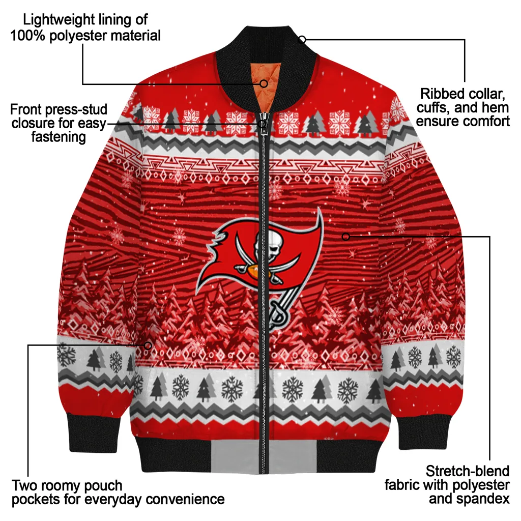 tampa bay buccaneers snowy pines red bomber jacket new arrival tampa bay buccaneers snowy pines red bomber jacket new arrival