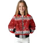 tampa bay buccaneers snowy pines red bomber jacket best selling