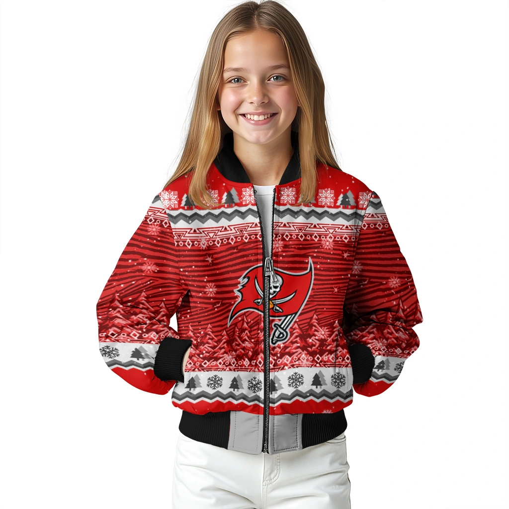 tampa bay buccaneers snowy pines red bomber jacket top rated tampa bay buccaneers snowy pines red bomber jacket top rated