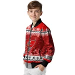 tampa bay buccaneers snowy pines red bomber jacket best selling