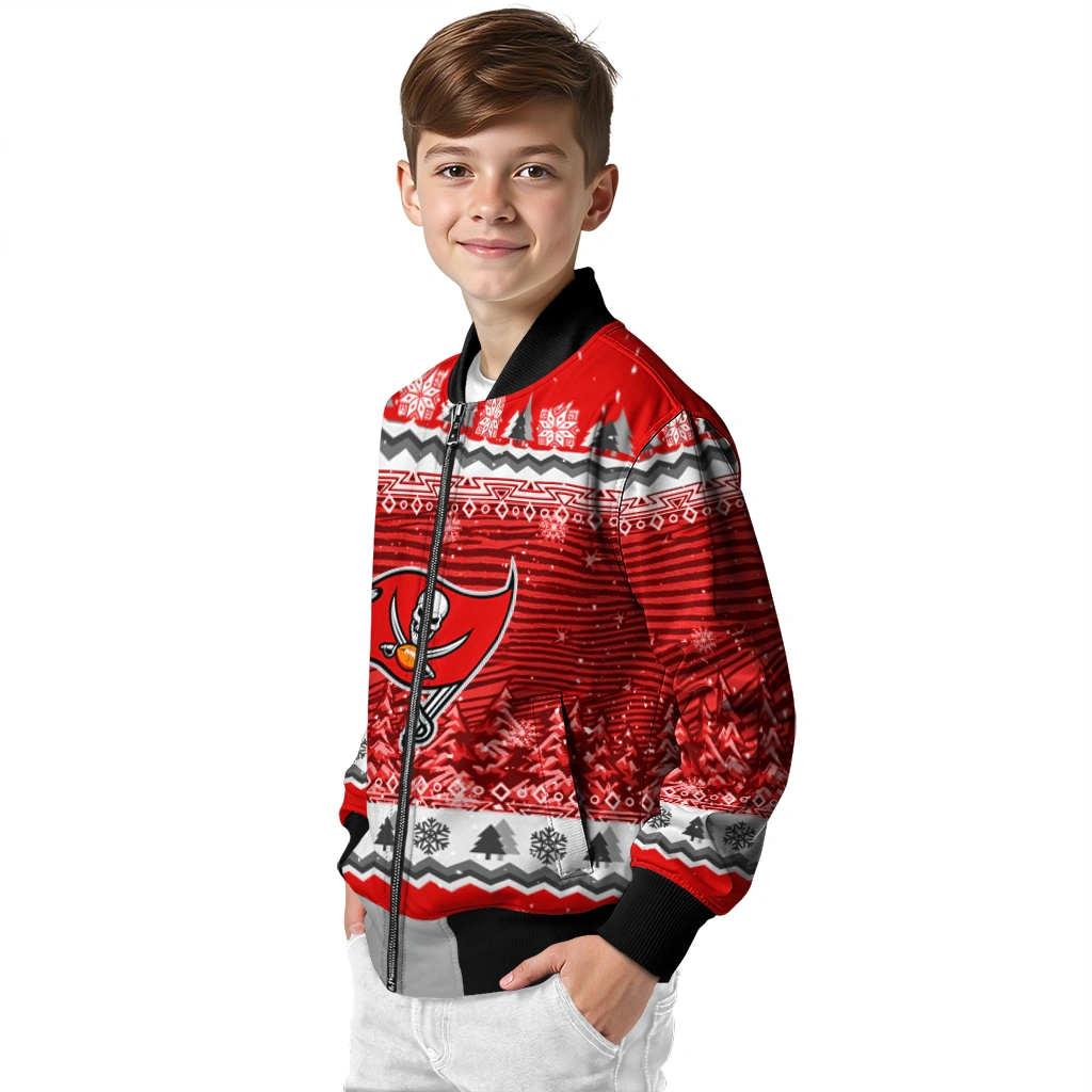 tampa bay buccaneers snowy pines red bomber jacket trendy tampa bay buccaneers snowy pines red bomber jacket trendy