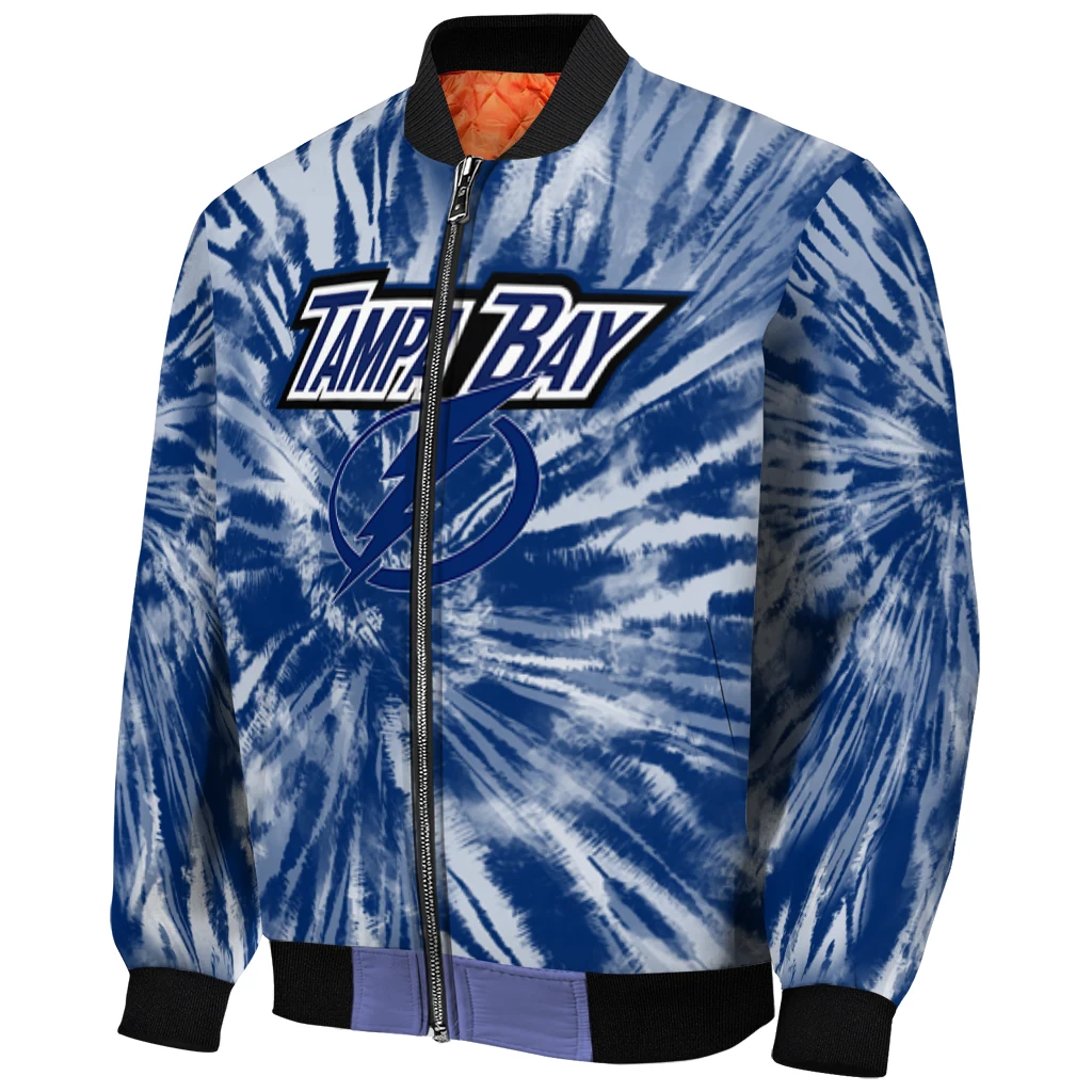 tampa bay lightning dynamic rings blue bomber jacket fashion forward tampa bay lightning dynamic rings blue bomber jacket fashion forward