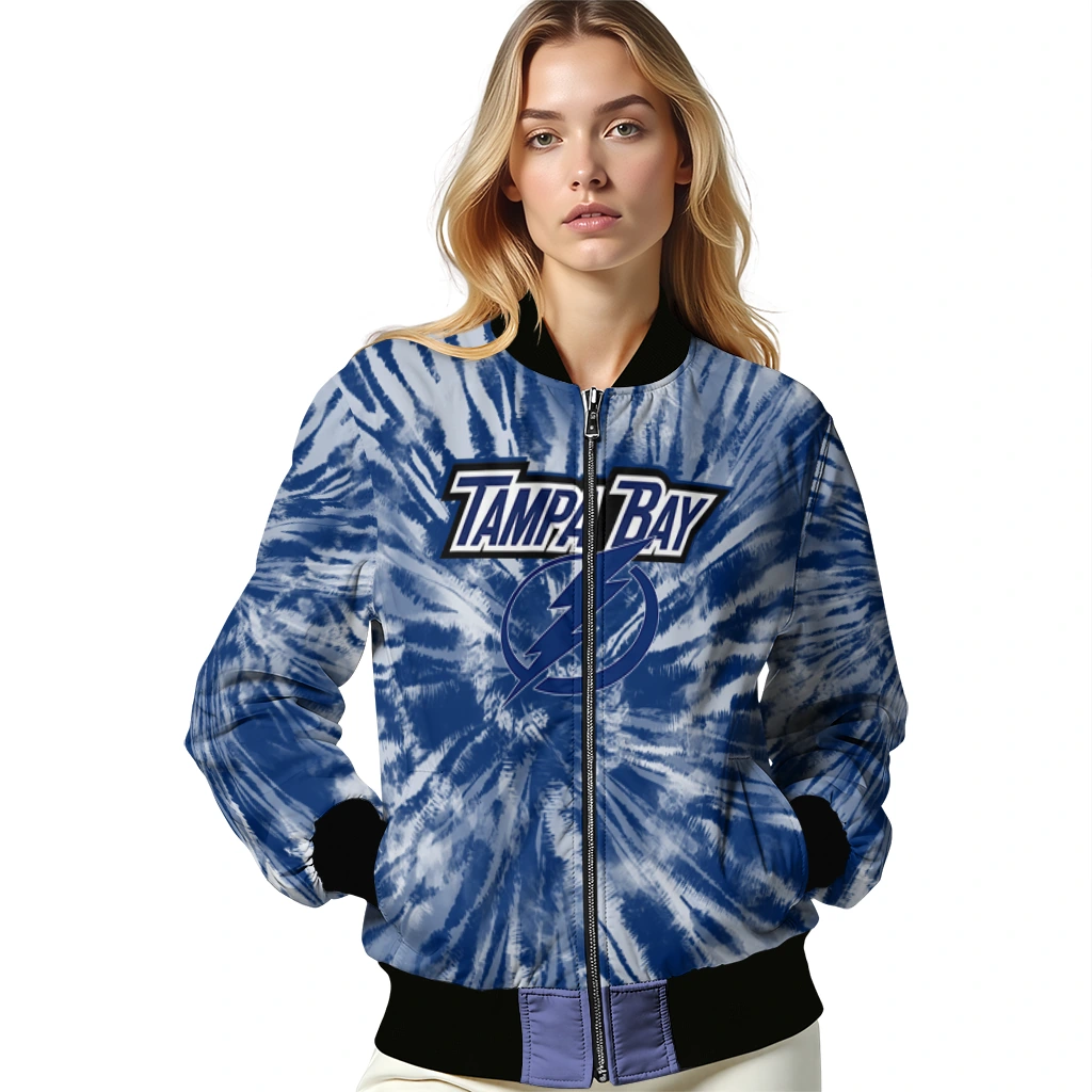 tampa bay lightning dynamic rings blue bomber jacket latest model tampa bay lightning dynamic rings blue bomber jacket latest model