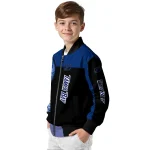 tampa bay lightning intricate skull blue black bomber jacket best selling