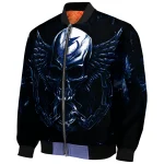 tampa bay lightning skull bite blue black bomber jacket best selling