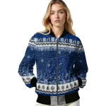tampa bay lightning snowy pines blue bomber jacket best selling