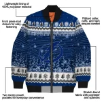 tampa bay lightning snowy pines blue bomber jacket best selling