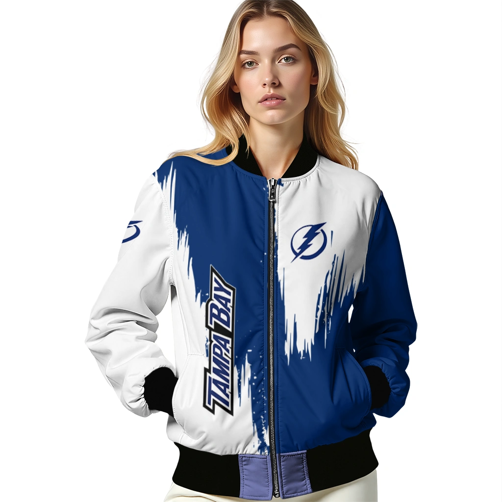tampa bay lightning urban mark blue bomber jacket latest model tampa bay lightning urban mark blue bomber jacket latest model