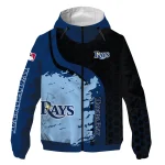 tampa bay rays hex splash navy black windbreaker jacket best selling