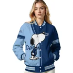 tampa bay rays snoopy attitude navy varsity jacket best selling