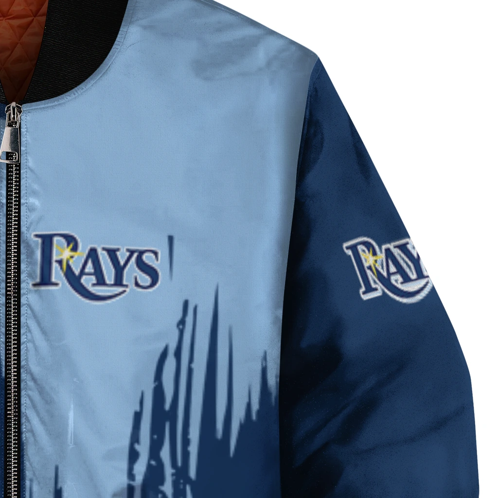 tampa bay rays urban mark navy bomber jacket premium grade tampa bay rays urban mark navy bomber jacket premium grade