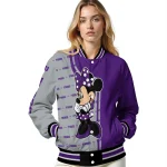 tcu horned frogs minnie mouse purple varsity jacket best selling