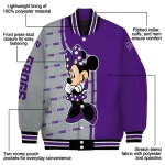 tcu horned frogs minnie mouse purple varsity jacket best selling