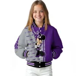 tcu horned frogs minnie mouse purple varsity jacket best selling