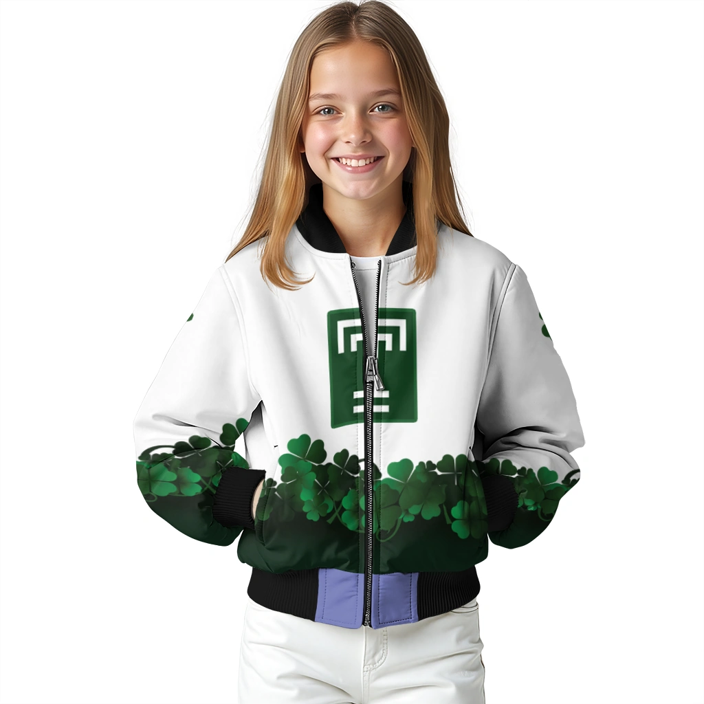 temple owls clovers pattern white green bomber jacket top rated temple owls clovers pattern white green bomber jacket top rated