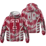 temple owls dynamic heat wave red windbreaker jacket best selling
