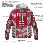 temple owls dynamic heat wave red windbreaker jacket best selling