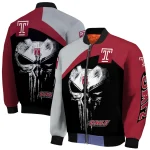temple owls edgy mask red black bomber jacket best selling