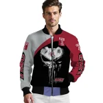 temple owls edgy mask red black bomber jacket best selling