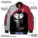 temple owls edgy mask red black bomber jacket best selling
