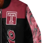 temple owls fire skull red black bomber jacket best selling