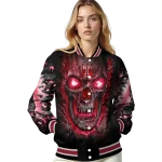 temple owls inferno skull red black varsity jacket best selling
