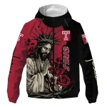 temple owls jesus roses red black windbreaker jacket best selling