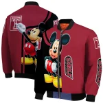 temple owls mickey mouse red bomber jacket best selling