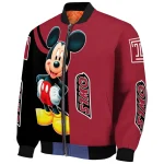 temple owls mickey mouse red bomber jacket best selling