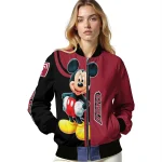 temple owls mickey mouse red bomber jacket best selling
