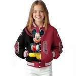 temple owls mickey mouse red varsity jacket best selling