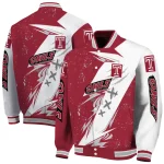 temple owls ripped bolt red white varsity jacket best selling