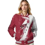 temple owls ripped bolt red white varsity jacket best selling