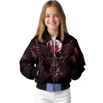 temple owls skull bite red black bomber jacket best selling