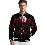 temple owls skull bite red black varsity jacket best selling