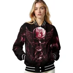 temple owls skull bite red black varsity jacket best selling