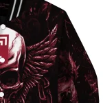 temple owls skull bite red black varsity jacket best selling
